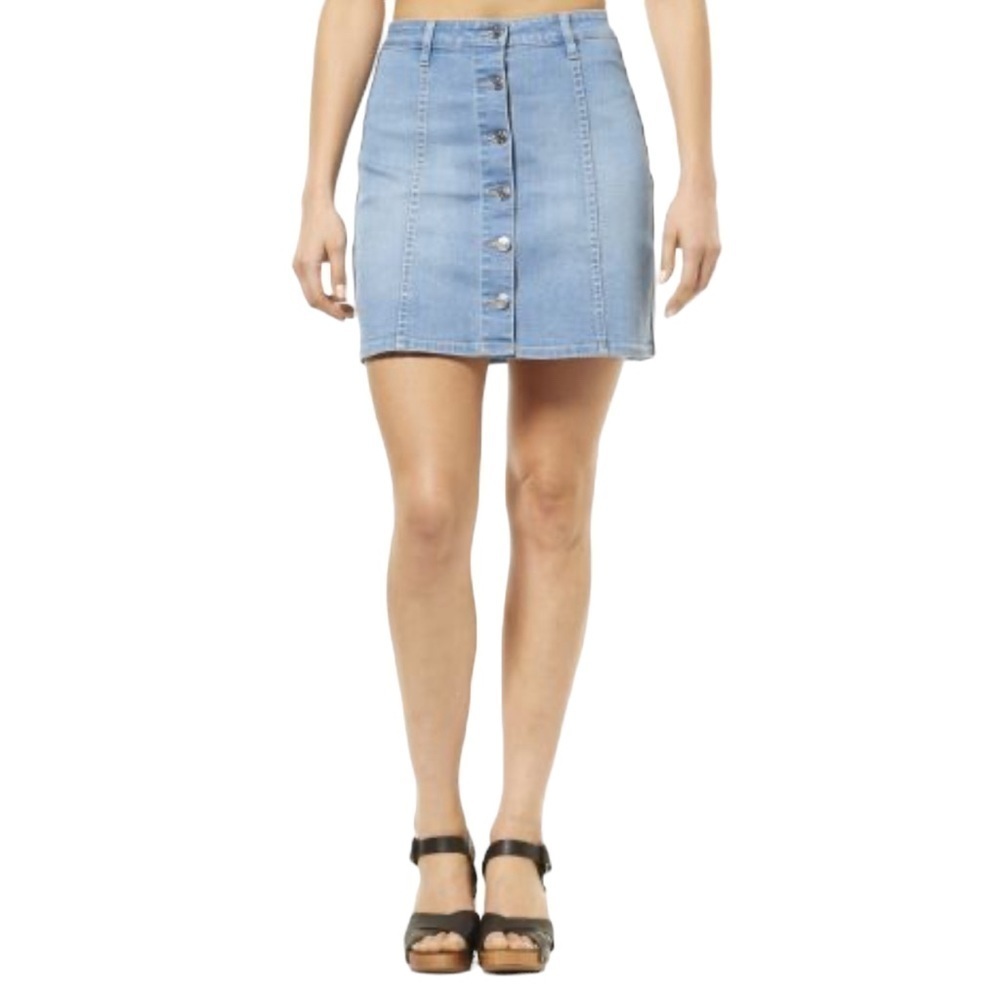 New York & Company Women’s Soho Jeans Button Down Mini Skirt Size 6